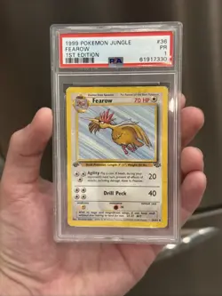 Pokemon TCG Jungle Fearow Card 36/64 1st Edition Uncommon PSA 1 - RARE! - Image 1