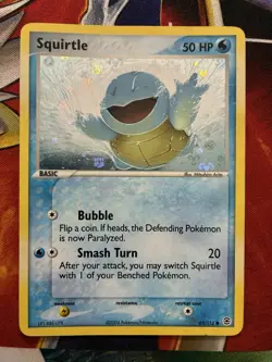 Vintage Pokemon Card Lot Reverse Holo Squirtle Mudkip - Image 2