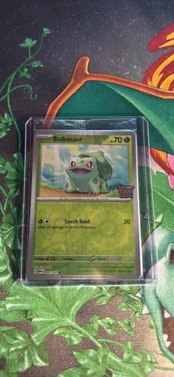 Bulbasaur 151 Stamped Promo Reverse Holo Card Exclusive Best Buy Edition - Image 1