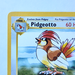 Pidgeotto 22/102 Shadowless Pokemon TCG Base Set LP Vintage 1999 Card - Image 3