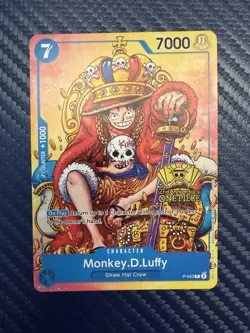 Monkey.D.Luffy (2nd Anniversary Stamped Promo) P-043 One Piece Promotion Cards - Image 1