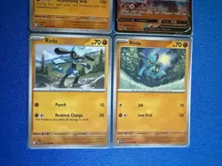 Lucario V Champion's Path & Lucario & Riolu (x2) 4-card mixed Pokemon lot - PWE - Image 4