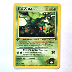 Erika's Oddish 47/132 Pokemon TCG 1st Edition Gym Heroes NM Vintage 2000 Card - Image 2