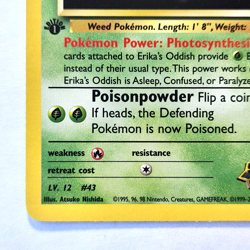 Erika's Oddish 47/132 Pokemon TCG 1st Edition Gym Heroes NM Vintage 2000 Card - Image 5