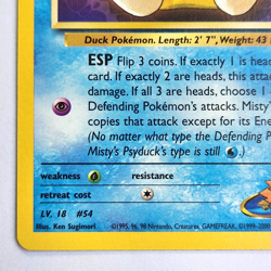 Misty's Psyduck 90/132 Pokemon TCG Gym Challenge NM Vintage 2000 Card - Image 5