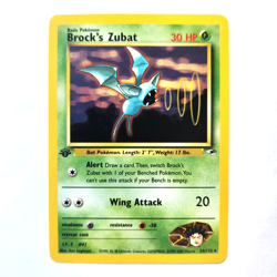 Brock's Zubat 24/132 Pokemon TCG 1st Edition Gym Heroes NM Vintage 2000 Card - Image 2