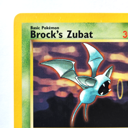 Brock's Zubat 24/132 Pokemon TCG 1st Edition Gym Heroes NM Vintage 2000 Card - Image 3