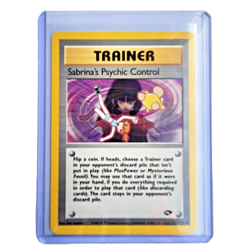 Sabrina's Psychic Control 121/132 Pokemon TCG Gym Challenge NM Vintage 2000 Card - Image 1