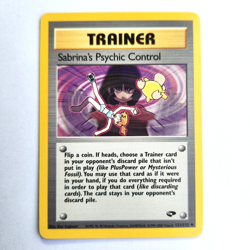 Sabrina's Psychic Control 121/132 Pokemon TCG Gym Challenge NM Vintage 2000 Card - Image 2