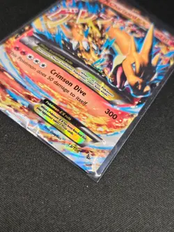 Pokemon TCG Mega Charizard EX 13/106 Rare Flash Fire XY Holo Foil Card Damage - Image 4