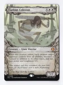Curious Colossus (Showcase) 0298 (M) MTG Lorwyn Eclipsed (ECL) - Image 1