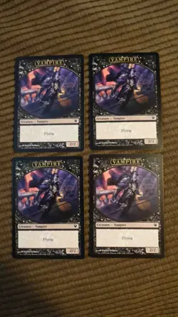 Magic: the Gathering / MtG Vampire Token (2/2, Flying) x4 Innistrad - Image 1