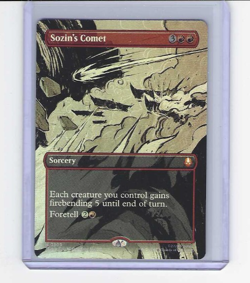 Magic MTG Avatar The Last Airbender Sozin's Comet Borderless Foil M0309 - Image 1
