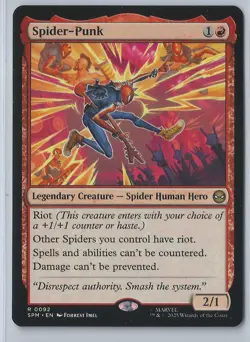 MTG Magic the Gathering Marvel's Spider-Man #92 Spider-Punk - Image 1