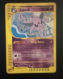 Pokemon Aquapolis 2002 Espeon Holo Rare H9/H32 E-Series - Image 3