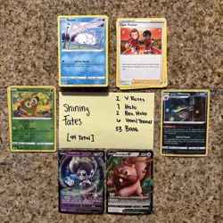 Pokemon Bulk Lot 44 Shining Fates rare,common, uncommon, holo and reverse - Image 1