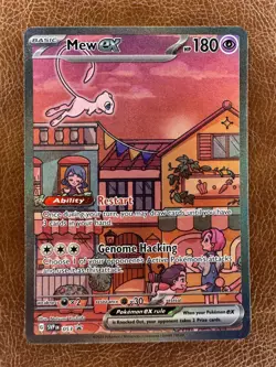 Mew ex SVP 053 Pokemon TCG Scarlet Violet 151 Black Star Promo Full Art | NM - Image 1