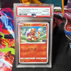 Charmander 289/S-P - PSA 10 - Pokemon GO Gift Campaign Promo - Pokemon TCG 2022 - Image 1