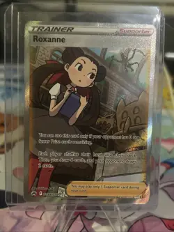 Pokemon TCG Roxanne Crown Zenith: Galarian Gallery GG66/GG70 Full Art Trainer - Image 1