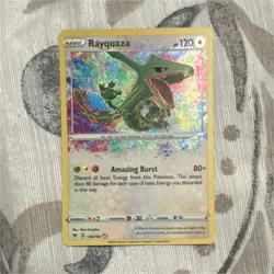 Pokemon Rayquaza Swsh04 Vivid Voltage Amazing Rare Holo 138/185 120 HP 2020 TCG - Image 1