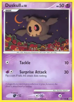 Pokemon - Duskull - 60/100 - Common - Stormfront - NM - Image 1