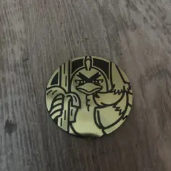 Galarian Sirfetch’d Gold & Black Holo Jumbo Coin - Pokemon TCG - Image 1
