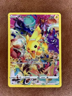 Pikachu Full Art Secret Rare 160/159 Crown Zenith Sword & Shield Pokemon 2023 - Image 1