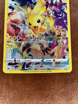 Pikachu Full Art Secret Rare 160/159 Crown Zenith Sword & Shield Pokemon 2023 - Image 3