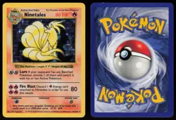 Ninetales 12/102 Shadowless Holo Rare Base Set Pokemon - Image 3