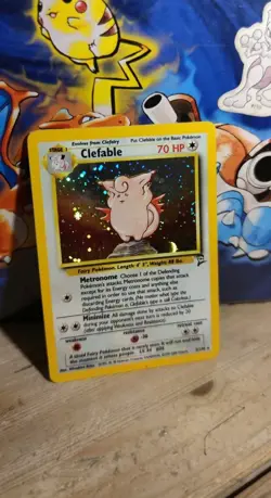 Pokemon Clefable Pixi Holo Rare 5/130 Base Set 2 Vintage English 🇬🇧 - Image 1