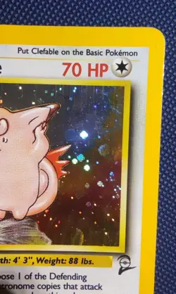 Pokemon Clefable Pixi Holo Rare 5/130 Base Set 2 Vintage English 🇬🇧 - Image 4