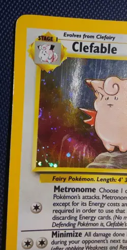 Pokemon Clefable Pixi Holo Rare 5/130 Base Set 2 Vintage English 🇬🇧 - Image 5