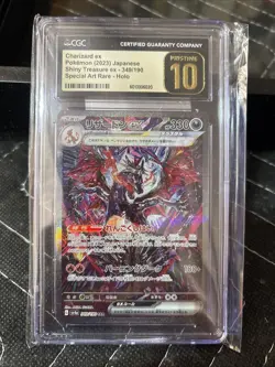 Pokemon Charizard ex Shiny Treasure ex JPN Special Art Rare #349 CGC 10 Pristine - Image 1