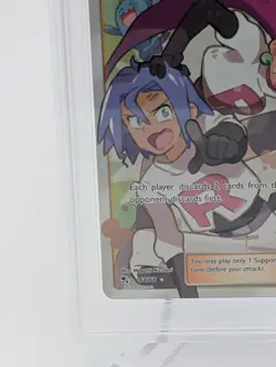 2019 Pokemon Hidden Fates Jessie & James #68 PSA 9 MINT Full Art Ultra Rare - Image 4