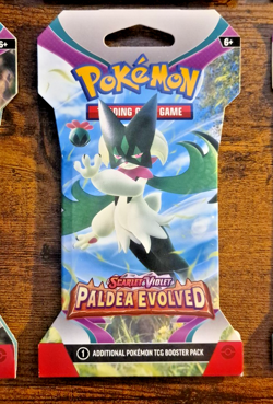 Pokemon Paldea Evolved Sleeved Booster Pack LOT of 6 Sealed Packs 171825.20 - Image 3