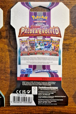 Pokemon Paldea Evolved Sleeved Booster Pack LOT of 6 Sealed Packs 171825.20 - Image 4