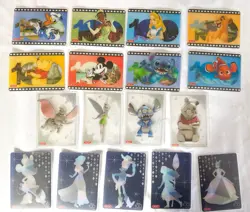 Disney 100 Trading Clear Card Japanese Bushiroad 2023 LOT OF 17 Stitch Tinkerbel - Image 1