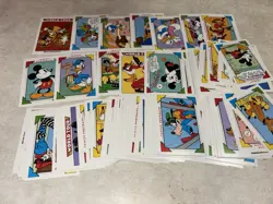 Mickey Mouse World Tour Vintage Trading Cards Lot Of 100 Cards Disney World - Image 1