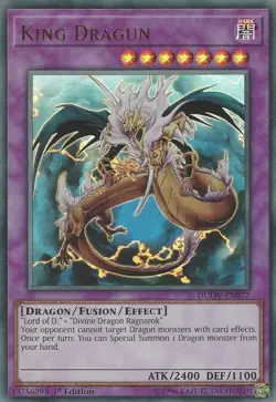 King Dragun - DUOV-EN077 - Ultra Rare - 1st Edition x1 - Lightly Played - Image 1