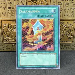 Yugioh Salamandra SDD-E003 Prismatic Secret Rare NM - Image 1