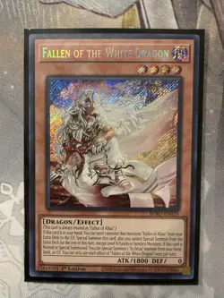 Fallen of the White Dragon BPRO-EN024 Secret Rare 1st Burst Protocol Yugioh - Image 1