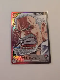 OP02-002 Monkey.D.Garp Leader Alternative Art One Piece TCG Card - Image 1
