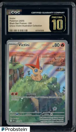 2025 Pokemon Promo Unova Victini Illustration Collection Victini CGC 10 PRISTINE - Image 1
