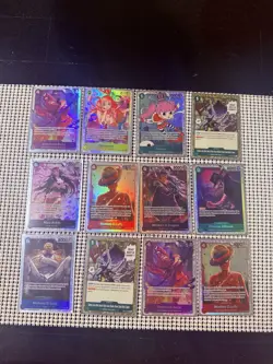 LOTS OF 12 - One Piece OP12 Legacy Of The Master SR Super Rare Cards - Image 1