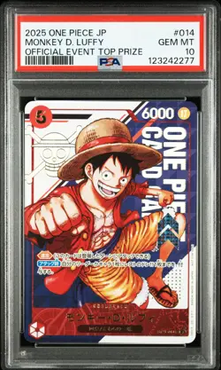 PSA 10 Monkey D. Luffy ST21-014 Official Event Top Prize One Piece Japanese - Image 1