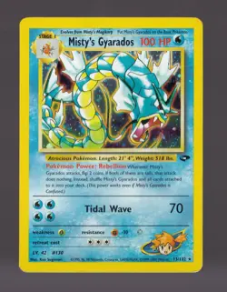Misty's Gyarados 13/132 Gym Challenge Holo Pokemon TCG WOTC Vintage LP - Image 1