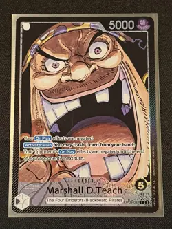 Marshall D Teach OP09-081 Alt Art Emperors in the New World One Piece English NM - Image 1