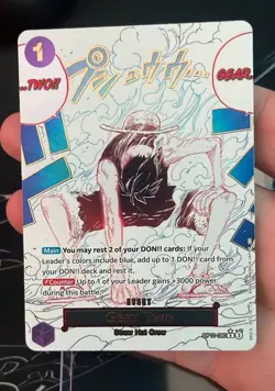One Piece Gear 2 OP11-080 Luffy Parallel a Fist of Divine Speed MINT - Image 1