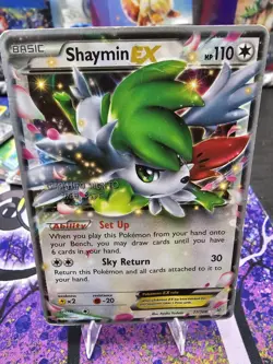 Pokemon Tcg Shaymin EX 77/108 XY Base WC 2016 Damaged - Image 1