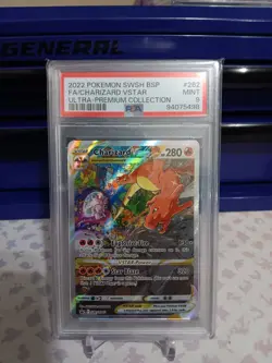 PSA 9 MINT Charizard VSTAR SWSH262 FULL ART HOLO 262 SWSH PROMO Pokemon Card - Image 1